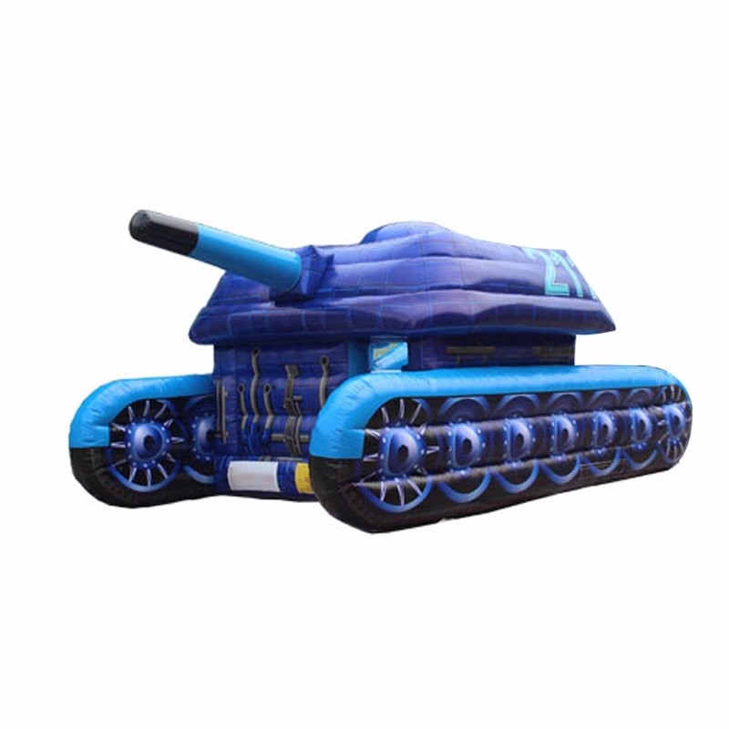 海南蓝色充气坦克